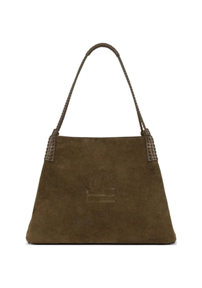 ETRO large Libra suede tote bag - Green