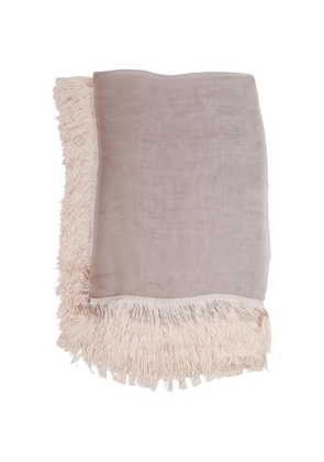 Faliero Sarti Ginny fringe-trimmed scarf - Neutrals