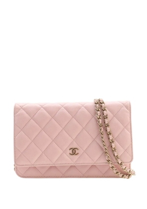 CHANEL Pre-Owned 2021-2026 Classic Caviar Wallet On Chain crossbody bag - Pink