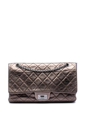 CHANEL Pre-Owned 2008-2009 Metallic Aged Calfskin Reissue 2.55 Double Flap 227 shoulder bag - Brown