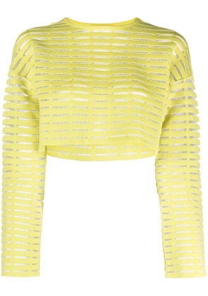 Genny Iconic gusset-detail cropped top - Green