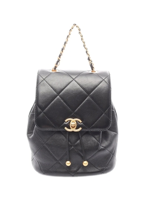 CHANEL Pre-Owned 2021-2026 CC Quilted Lambskin backpack - Black