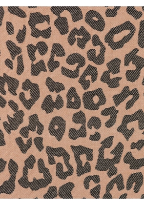 MC2 Saint Barth Foutas leopard-print fringed beach towel - Brown
