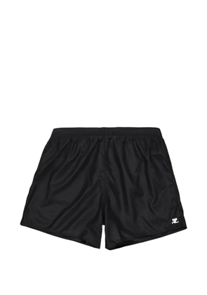 Courrèges AC logo-patch swim shorts - Black