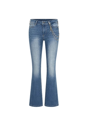 LIU JO chain-detail flared jeans - Blue