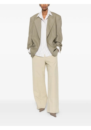 CALVIN KLEIN COLLECTION Gemma zip-detail trousers - Green