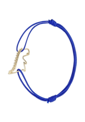 Aliita Dino emerald cord bracelet - Blue
