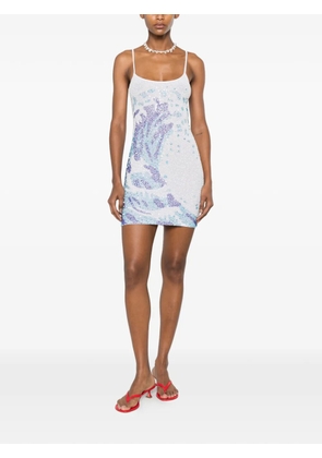 Leslie Amon sequin-embellished La Surf dress - White