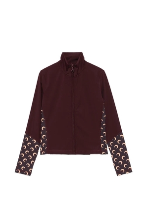 Marine Serre moon-print panelled top - Red