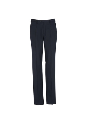 Incotex pleated straight-leg trousers - Black