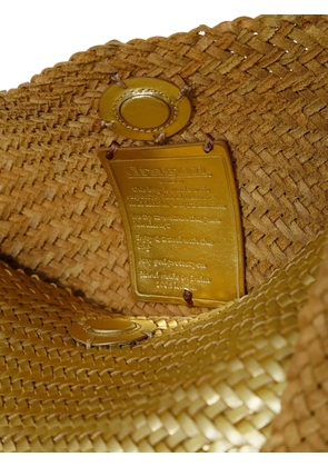 DRAGON DIFFUSION Santa Marta woven leather shoulder bag - Gold