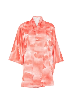A.N.G.E.L.O. Vintage Upcycling cloud-print kimono - Pink