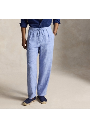 Lateef Relaxed Fit Linen Trouser