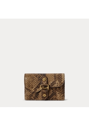 Python-Embossed Small Tasha Card Case
