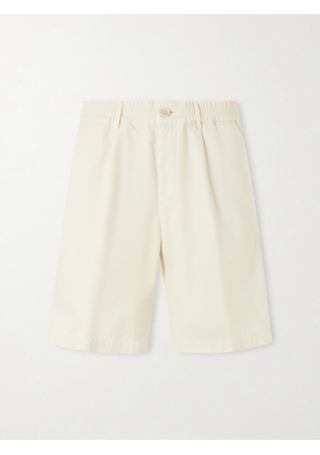 Brunello Cucinelli - Straight-Leg Cotton Bermuda Shorts - Men - Neutrals - IT 46