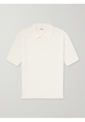 De Petrillo - Knitted Cotton Polo Shirt - Men - Neutrals - IT 46