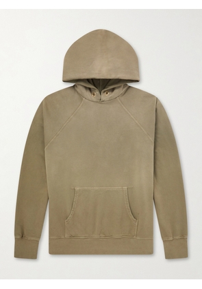 Les Tien - Cotton-Jersey Hoodie - Men - Green - XS