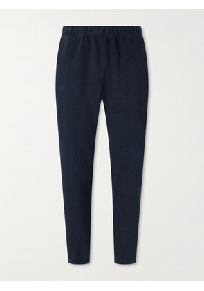 Les Tien - Tapered Garment-Dyed Cotton-Jersey Sweatpants - Men - Black - S