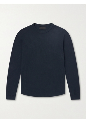 Les Tien - Waffle-Knit Cotton-Blend Sweater - Men - Black - XS