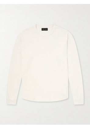 Les Tien - Thermal Baseball Cotton-Jersey Hem Tee - Men - Neutrals - XS