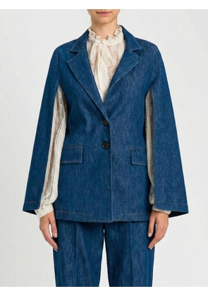 TWINSET Jacket Woman color Denim