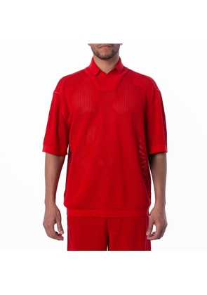 Burberry EKD Silk Cotton Mesh Polo Shirt