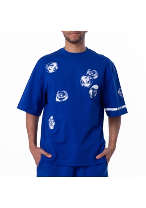 Burberry Rose Print Cotton Jersey T-Shirt