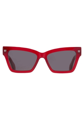 Off-White Cincinnati Dark Grey Cat Eye Unisex Sunglasses OERI110 2807 54