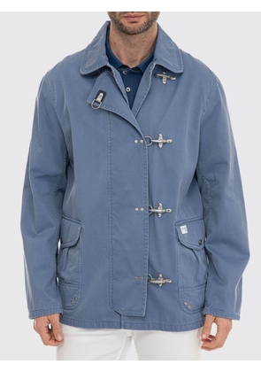 FAY Jacket Men color Gnawed Blue