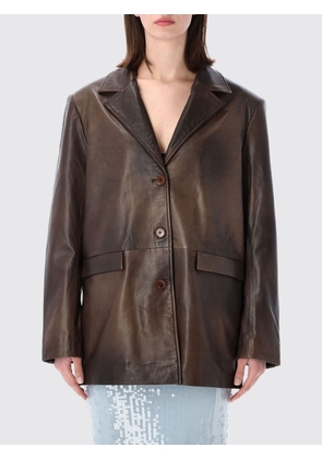 ROTATE Jacket Woman color Leather