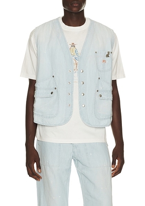 President's Taka Vest in Indigo - Blue. Size L (also in M).