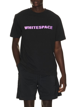 Whitespace Premium Graphic Tee in Black - Black. Size L (also in S, M, XL/1X, XXL/2X).