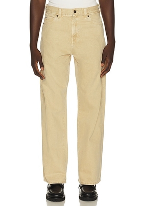 Dickies 1993 Loose Straight Carpenter Jean in Eucalyptus - Tan. Size 34x32 (also in 28x32, 30x32, 32x32, 36x32, 38x32).