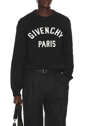 Givenchy Couture Seam Crewneck Sweater in Black - Black. Size L (also in M, XL/1X).