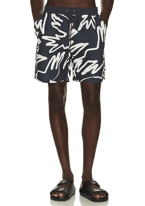 By Parra Birds Fly Free Swim Shorts in Black - Black. Size XXL/2X (also in S, M, L, XL/1X).