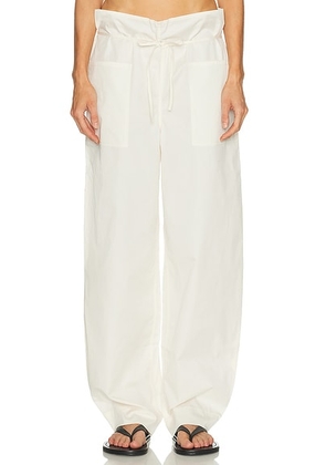 EAVES Syra Pant in Off White - Ivory. Size L (also in XXS, XS, S, M, XL).