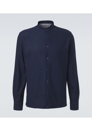 Brunello Cucinelli Striped cotton and silk shirt