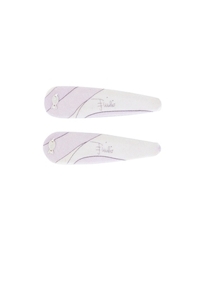 Emilio Pucci Hair Clips in Lavendar - Lavender. Size all.