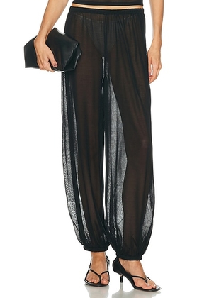 EAVES Kai Knit Balloon Pant in Black - Black. Size XL (also in XS, XXS, S, M, L).