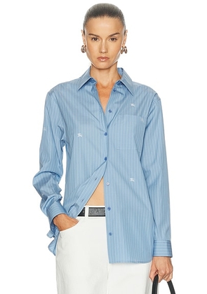 Burberry Glenda Shirt in Cornflower Blue - Blue. Size 0 (also in ).