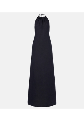 Nili Lotan Lelia halterneck linen maxi dress