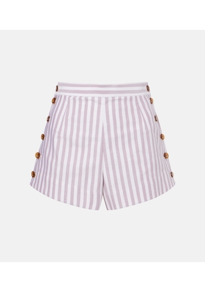 Vivienne Westwood Elle pinstripe cotton shorts