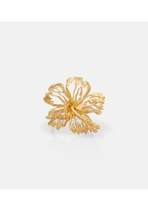 Oscar de la Renta Hibiscus Flower ring