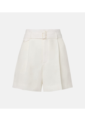 Ralph Lauren Collection Denise  belted linen shorts