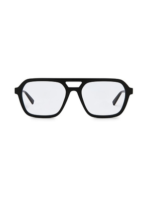 Saint Laurent Fast Track Shield Sunglasses in Black - Black. Size all.