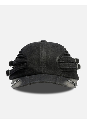 Quilted Denim Cut Cap