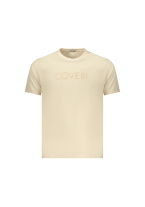 Coveri Moving Beige Cotton Mens T-Shirt - M