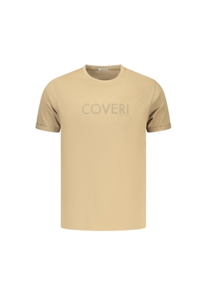 Coveri Moving Brown Cotton Men's Shirt - M