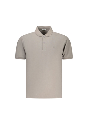 Coveri Moving Gray Cotton Men's Polo Shirt - XL