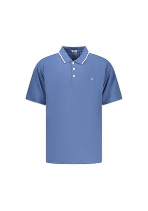 Coveri Moving Blue Cotton Men's Polo Shirt - 3XL